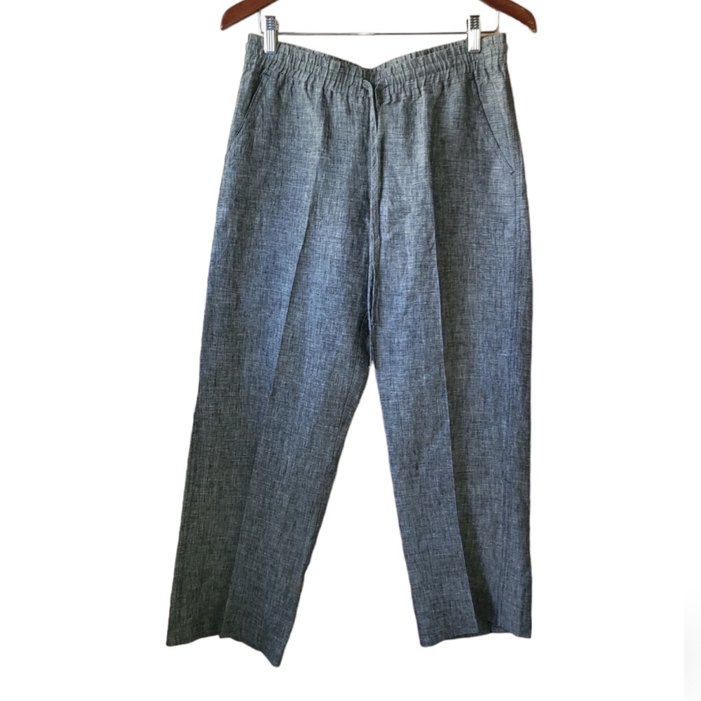Allen Allen Charcoal linen pants EUC